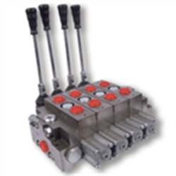 Hydraulic 4 Spools Sectional Lever Directional Valves Hydraulische 4 Spulel-Sektionshebel-Wegventile Hidrolik 4 Dilimli Kumanda Kollari 